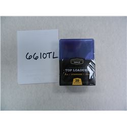 Twenty-Five (25) Sports Card 3"x4" Top Loaders, Rigid Plastic Holders, Superior Quality. All One $