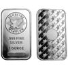 Image 1 : ONE OUNCE .999 Fine Silver Bullion Bar, Generic Ingot From Our Inventory, Hallmark will Vary