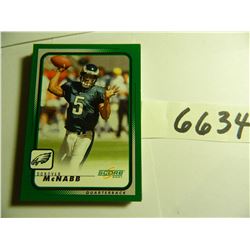 Nine (9) Donovan McNabb (Eagles) Football Cards, All One Money