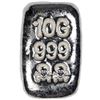 Image 1 : 10 Gram Atlantis Skull and Crossbones Hand Poured Silver Bar, .999 Fine Silver