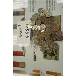 1/2 pound of 1955-1981 Canadian Nickels, .999 Fine Nickel Bullion, 99.9% Pure Nickel Bullion