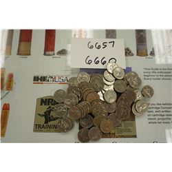 1/2 pound of 1955-1981 Canadian Nickels, .999 Fine Nickel Bullion, 99.9% Pure Nickel Bullion