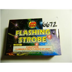 Box of Six (6) Flashing Strobes, Red Rhino Brand, Emits Flashes of Light.