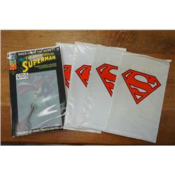 Warehouse Find: Five (5) Issues of The Adventures of Superman #500, Factory Sealed, White Bag Issue