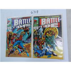 Two issues of Battle Tide by Marvel Comics: #2 and #4, Both One Money. Death's Head II & Killpower