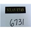 Image 1 : Three (3) Metal Nolan Ryan name plaques for framed items, 1"x3" all one money