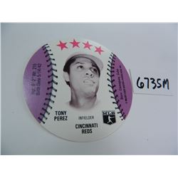 1976 MSA Blank Back Disc of Tony Perez