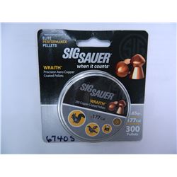 SIG SAUER AIR PELLET .177 WRAITH BAL ALLOY,NON LEAD 200CT B/P, SIGAADAGGLD1775