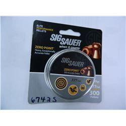 SIG SAUER AIR PELLET .177 ZERO PNT LEAD COPPER PLATED 300CT B/P, SIGAAZEROLD1773