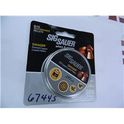 SIG SAUER AIR PELLET .177 CRUX BALL ALLOY,NON LEAD 300CT B/P, SIGAAWRAILD1773
