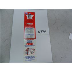 1978 Johnny Bench Reds Baseball Pepsi Card Deck Strip, Pepsi-Cola Superstars