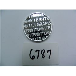 1 oz. silver International Trade Bullion (ITB) coin contains 1 Troy ounce of .999 fine silver