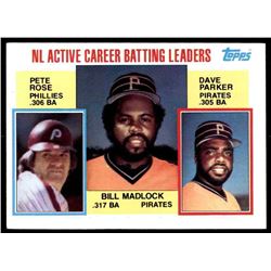 1984 TOPPS #701 BATTING LEADERS PETE ROSE, BILL MADLOCK, DAVE PARKER