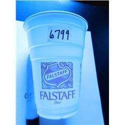 Two (2) Vintage Falstaff Beer Cups, plastic, Unused, Old Falstaff Brewing, St. Louis, MO. both one $