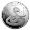 Image 1 : 2013 Year of the Snake, Ten Ounce (10 oz) Silver Bullion Round, Contains 10 oz of .999 fine Silver.