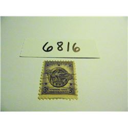 Four (4) 1946 3 Cent Honoring Those Who Have Served U.S. Postage Stamps, Cancelled, Used