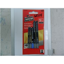 Vermont American 30034 5 Piece Set Assorted U-Shank Jig Saw Blades