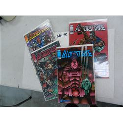 1993 Image Four Comics! BLOOKSTRIKE #6,7,15,17. All One Money