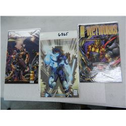 Three Issues of 1993 Wetworks Comics by Image, # 1, 3, 4. All One Money