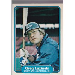 1982 FLEER BASEBALL GREG LUZINSKI #352 WHITE SOX
