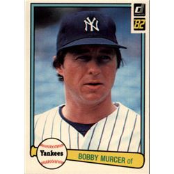 1982 Donruss New York Yankees Baseball Card #486 Bobby Murcer
