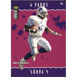 1996 Upper Deck Collectors Choice Update. You make the play. BARRY SANDERS football card