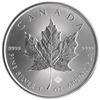 Image 1 : TWO (2) One Ounce Canadian Silver Maple Leaf Coins, .9999 Fine Silver, Dates Our Choice, All One $