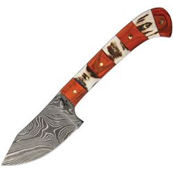 DAMASCUS BLADE Mini Hunter Knife, made by Fox-N-Hound, FH625
