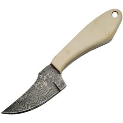 Damascus Fixed Blade Skinner, Bone Handles, DM1131BO, NEW IN BOX