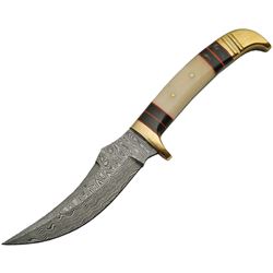 Damascus Bone Handle Skinner, DM1159BO, NEW IN BOX