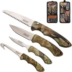 Coleman Hunting Knife Set 4pc, cmn5006 Retail Price $67
