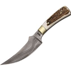 Marbles Damascus Blade Stag Skinner, MR800D