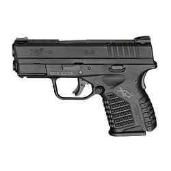 Springfield, XDS, Striker Fired, 9MM, 3.3" Barrel, Polymer Frame, Fiber Optic Front Sight, 8Rd