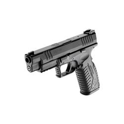 Springfield, XDM, Striker Fired, 9MM, 4.5" Barrel, Polymer Frame, Black Finish, Fixed Sights, 19Rd,