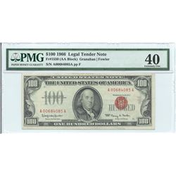 1966 $ 100 Legal Tender Note PMG Extremely Fine 40