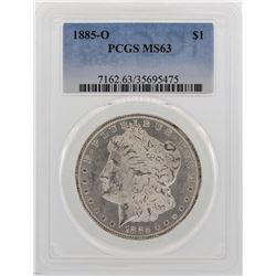 1885-O $1 Morgan Silver Dollar Coin PCGS MS63