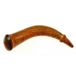 FINE FRENCH AND INDIAN WARS MAP HORN