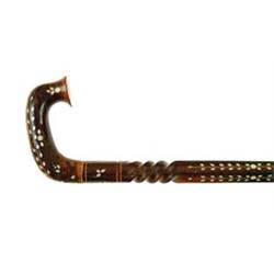 CARVED AND INLAYED CANE