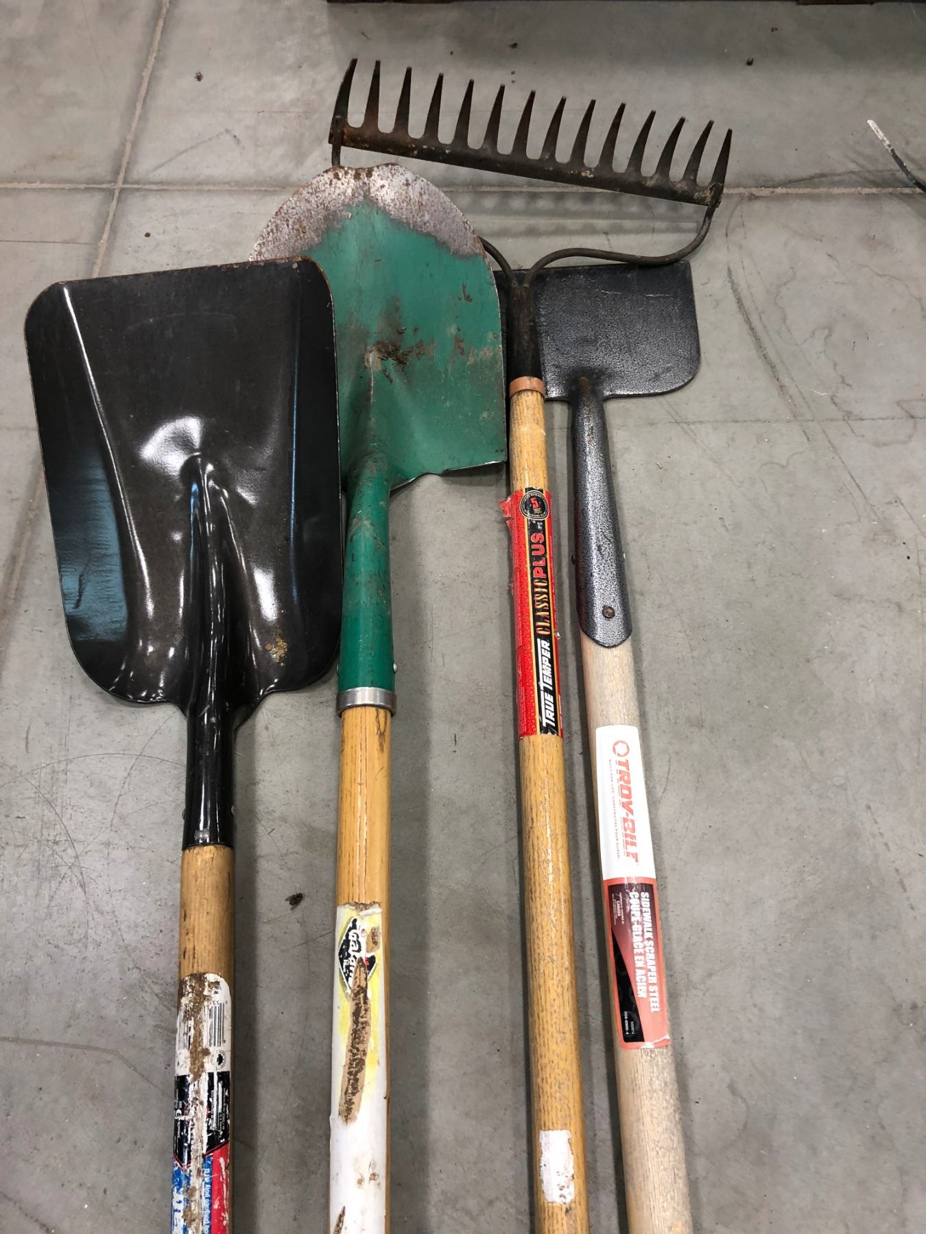 Grant Spade, Mastercraft shovel, lawn edger & rake