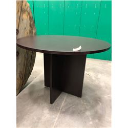 Brown Office Table 42" round x 29 1/2"