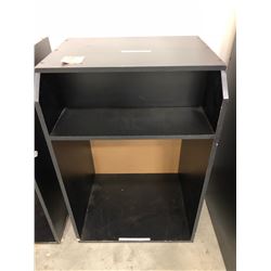 Home made melamine coffee stand 24" x 19 1/4" x 36 1/4" has scratches and nicks