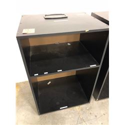 Home made melamine coffee stand 24" x 19 1/4" x 36 1/4" has scratches and nicks