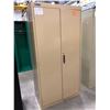 Image 1 : Tan cabinet 36" x 20" x 72" with 4 adjustable shelves, no key