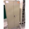 Image 1 : Grey cabinet 36" x 20" x 72" with 4 adjustable shelves, no key