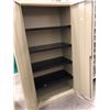 Image 2 : Grey cabinet 36" x 20" x 72" with 4 adjustable shelves, no key