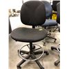 Image 2 : 3 - Black office chairs with adjustable height, 1 chair has adjustable arm rest