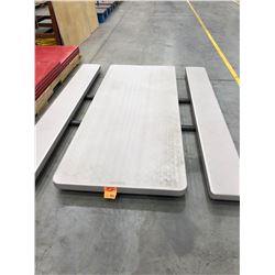 Lifetime collapsible picnic table Grey 72" x 30" Top, Collapsible table 48" x 24" x 29", Arborite 60