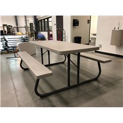 Lifetime collapsible picnic table Grey 72" x 30" Top