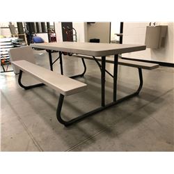 Lifetime collapsible picnic table Grey 72" x 30" Top