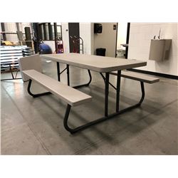 Lifetime collapsible picnic table Grey 72" x 30" Top